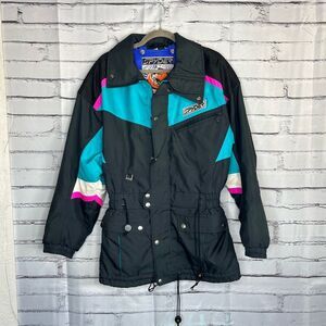 Spyder Women’s S Insulated Puffer Ski Snow Jacket Waterproof Thinsulate Black